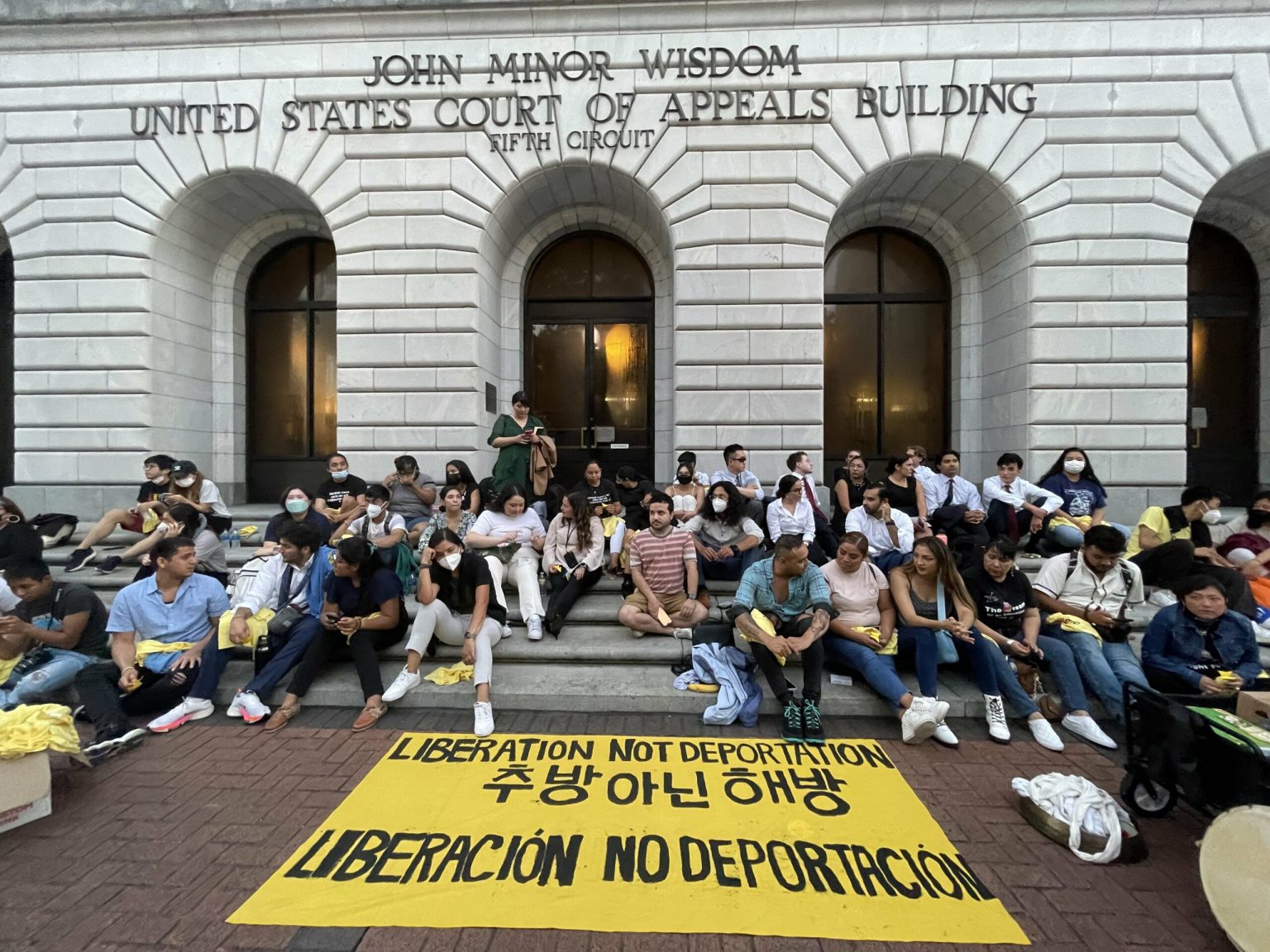 ‘We’re here to stay’ — undocumented immigrants take to the streets as appeals court debates future of DACA