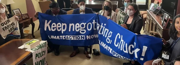 Congressional Staffers Arrested for Climate Sit-In at Schumer’s Office
