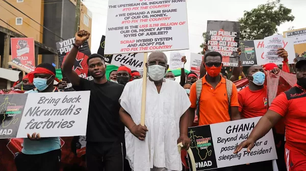 Ghana’s unions and left reject bailout talks with the IMF as economic crisis spirals