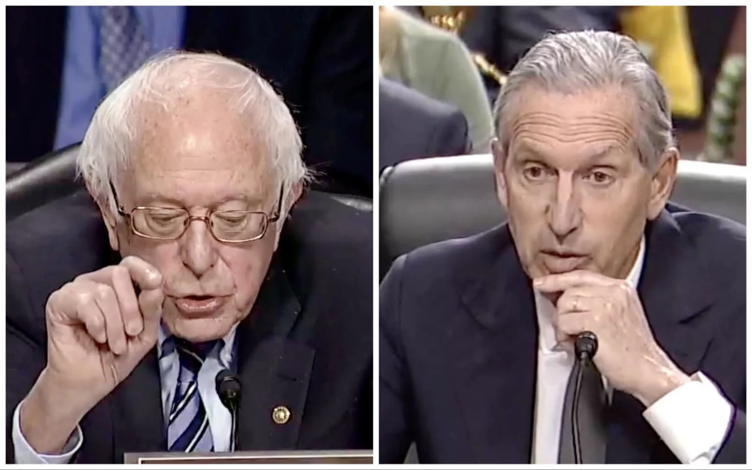 Bernie Sanders’s Interrogation of Howard Schultz Made Democrats Pick a Side
