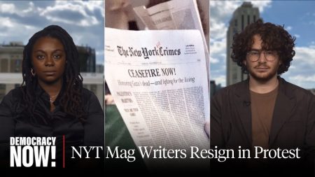 NY Times Writers Jazmine Hughes & Jamie Keiles Resign After Signing Letter Against Israeli War on Gaza