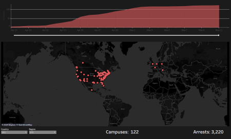 Gaza Solidarity Encampments Interactive Map