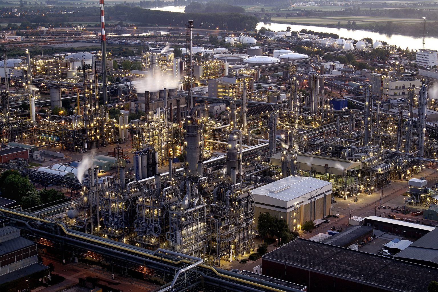 Steam cracker at BASF's Ludwigshafen site