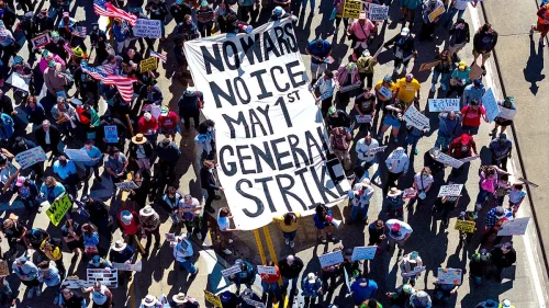 May Day: No Oligarchs, No ICE, No War