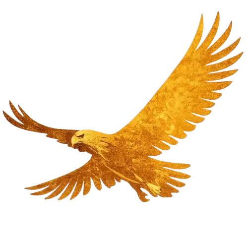 Golden eagle emblem from The Wind Cries Freedom
