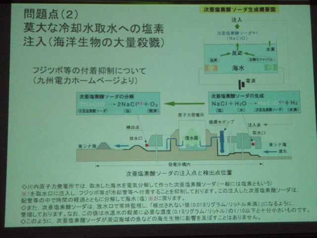 Chlorine used on Nuke Plant Cooling Water Intake